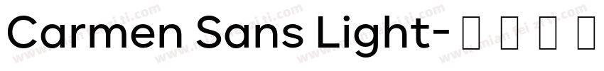 Carmen Sans Light字体转换